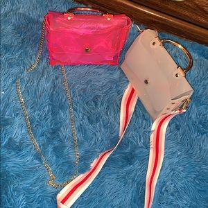 2 for $40!!! Transparent crossbody bags